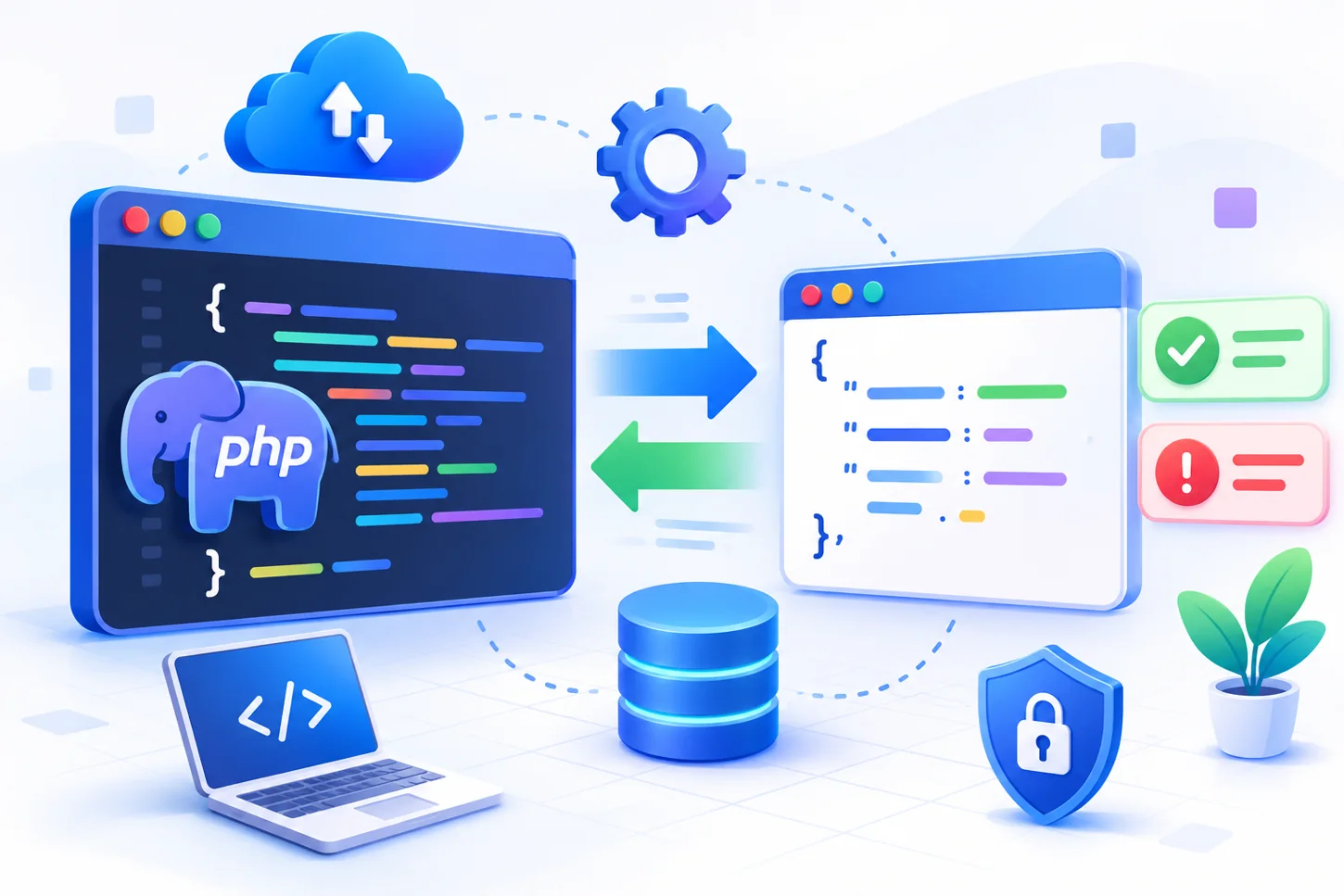 PHP code editor, shield and secured API connection